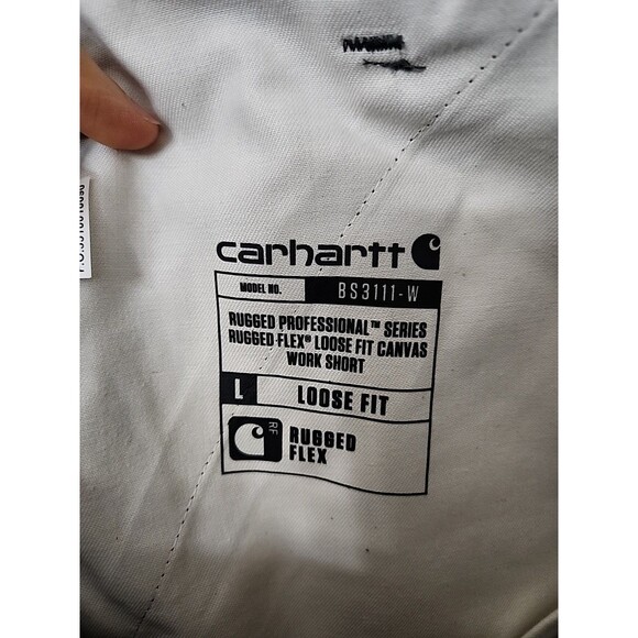 Carhartt Rugged Flex Loose Fit Canvas Work Shorts Womens 12 Gray NEW - Picture 9 of 11